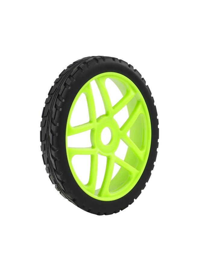 Rowiz RC Tires & Wheels Set (4PCS) - 1/8 Scale 17mm Hex Off-Road Buggy Tires for 1/8 RC Car, Star Rims with Foam Inserts, Green - Image 5